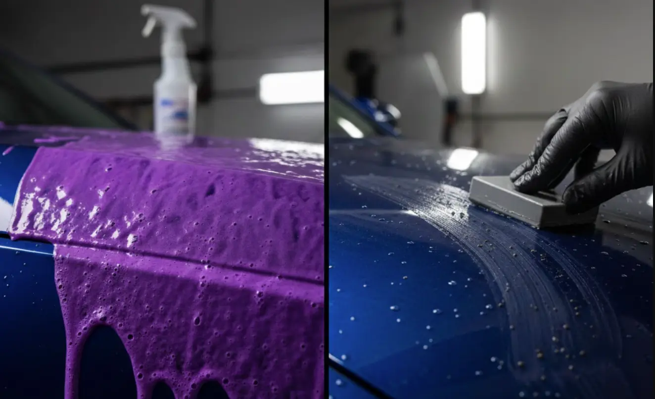 Chemická vs. mechanická dekontaminácia laku